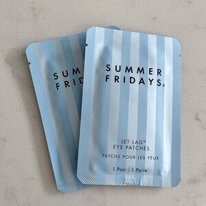 Summer Fridays Jet Lag Eye Patches 2 Sets Hydrating Depuffing Caffeine Peptides